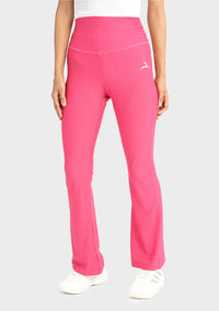 High Waist Ribbed Flare Pants
