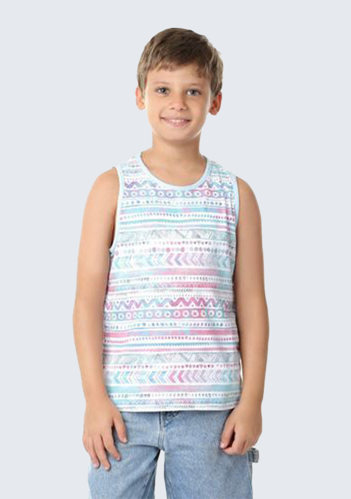 Kids Striped Tank Top - Geometric Stripshape