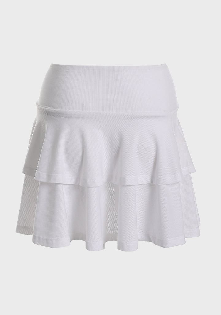 Doe double ruffles sports skirt