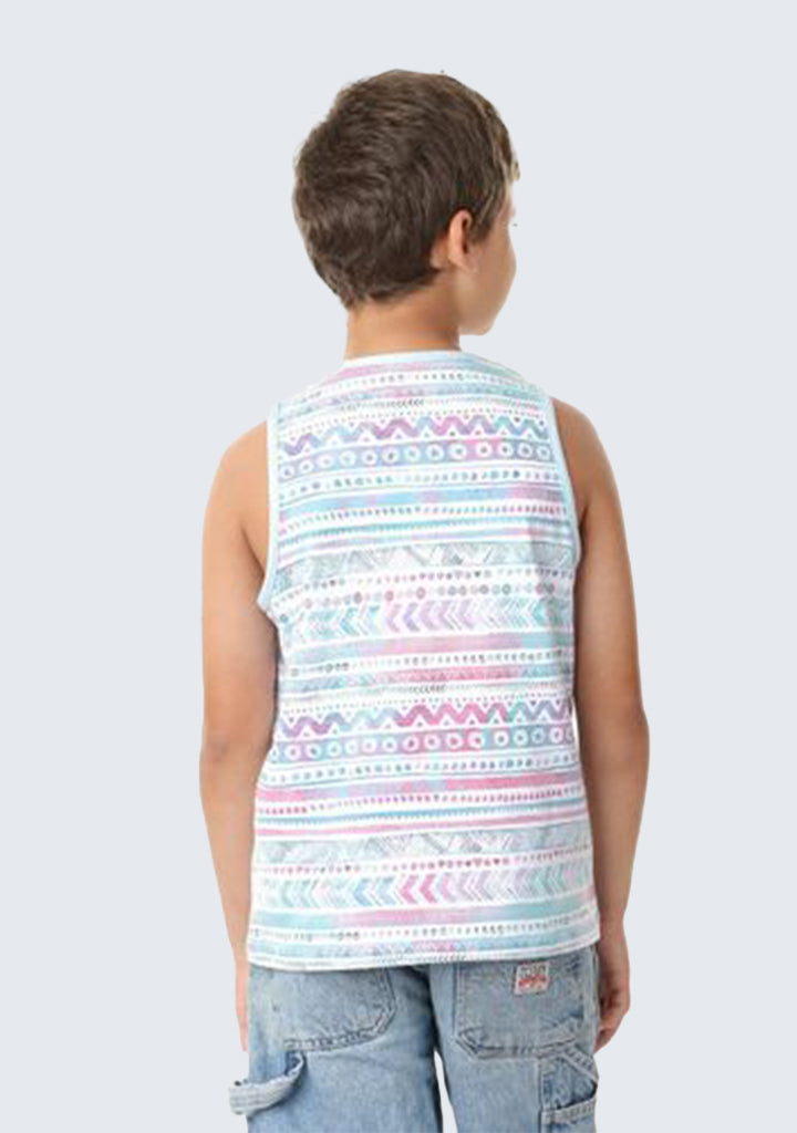 Kids Striped Tank Top - Geometric Stripshape