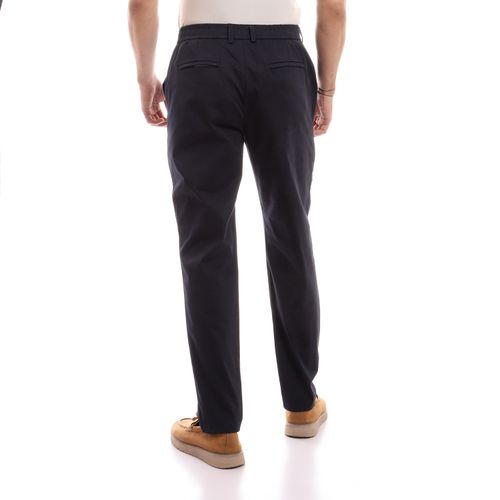Regular Fit Gabardine Pants - Navy