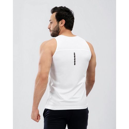 Mesh sports tank top - White