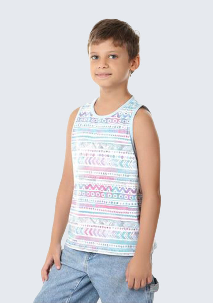 Kids Striped Tank Top - Geometric Stripshape