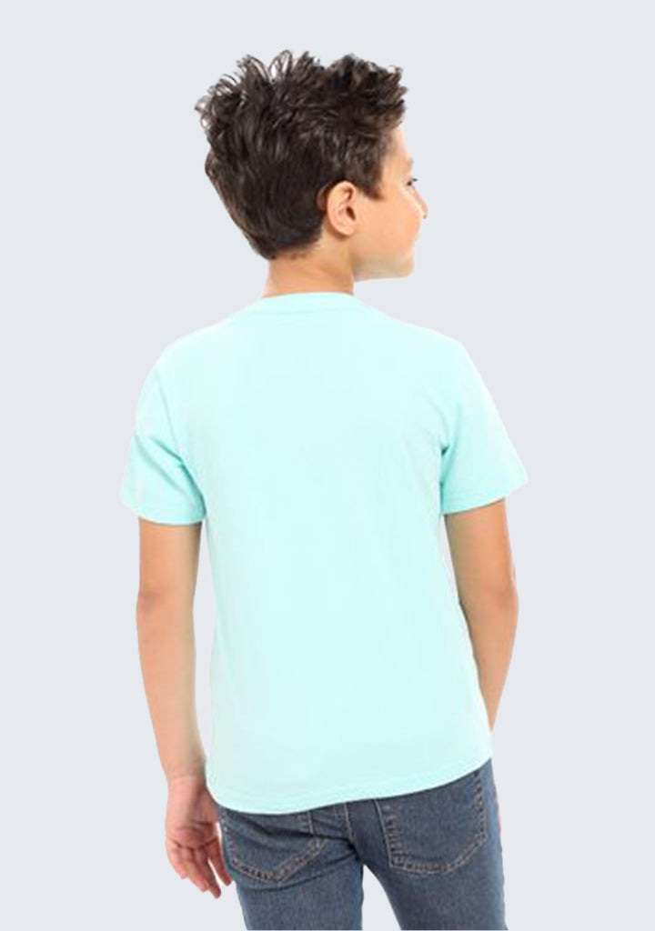 Kids Printed Cotton T-shirt 'Never Give Up'