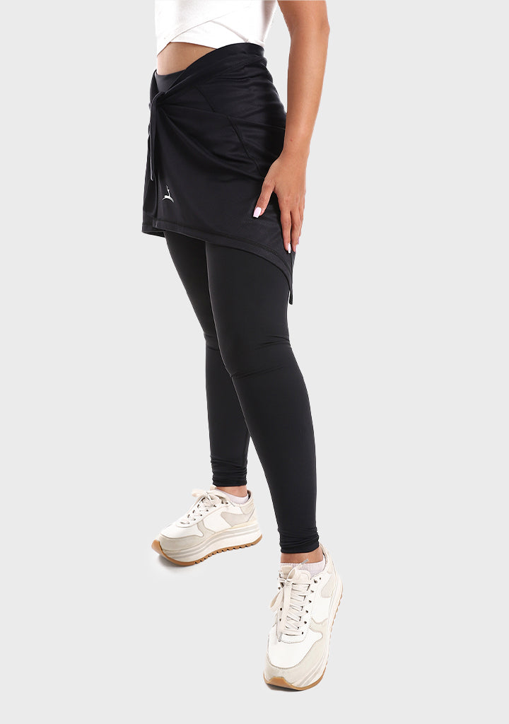 Hardened Wrap up skirt black