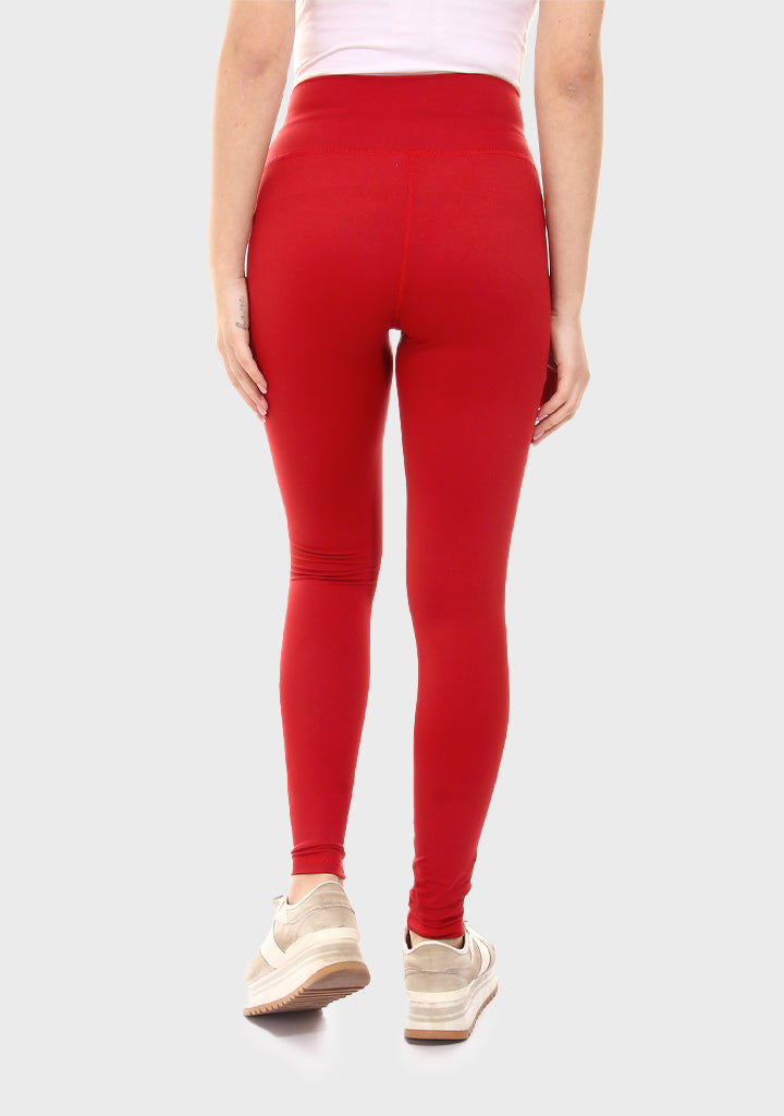 Al-Ahly Plain Sportive Stretch legging Red