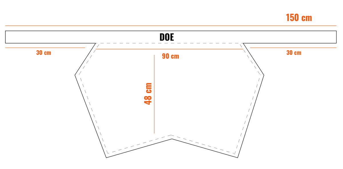 Wrap-up Skirt size chart