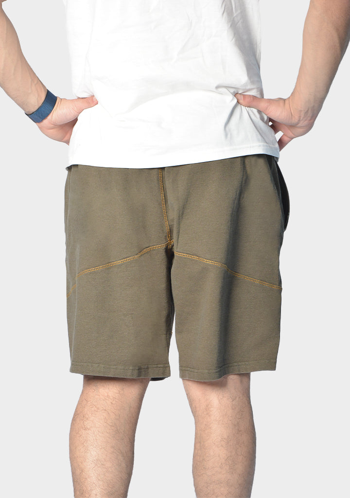 Viga Men Dyed Solid Sweat Shorts