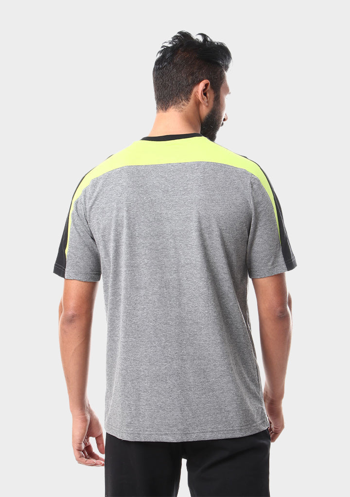 Generic round neck shirt grey/mint green