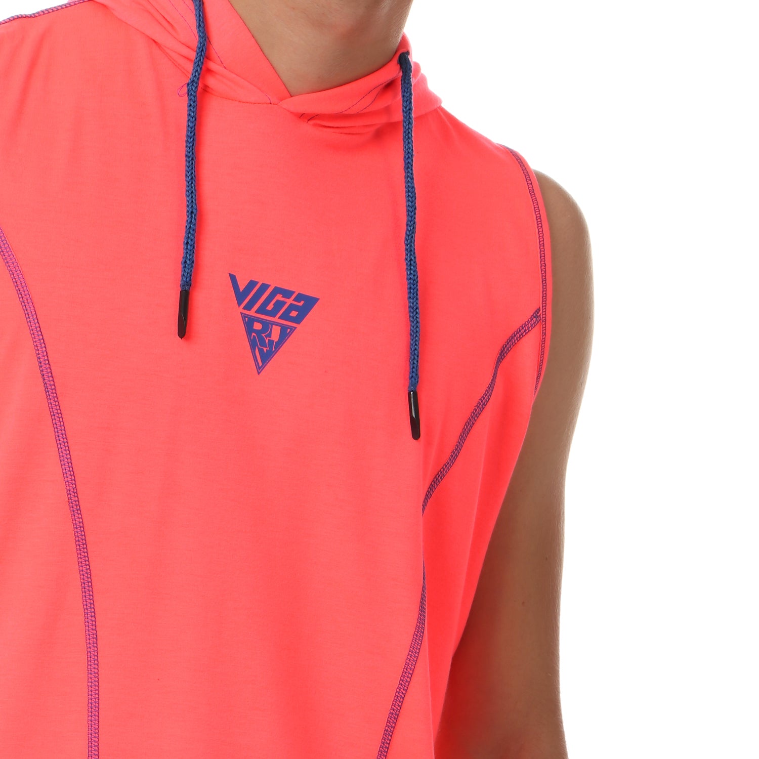 Viga contrast sleeveless hoodie - 5 colors - Champsland