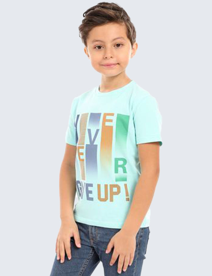 Kids-Printed-Cotton-T-shirt-'Never-Give-Up'.JPG