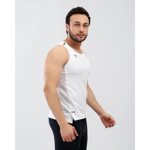 Mesh sports tank top - White