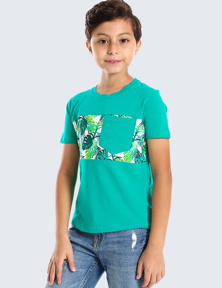 Kids-Palm-leaves-short-sleeved-pocketed-T-shirt.JPG