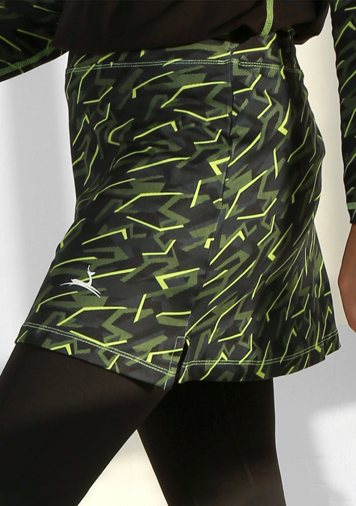 Dry fit printed skirt - Black