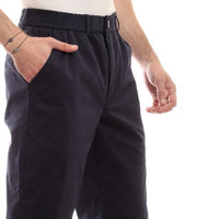 Regular Fit Gabardine Pants - Navy