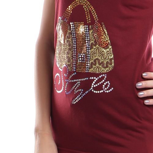 Satin vest-Gold*Maroon