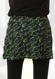 Dry fit printed skirt - Black