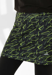 Dry fit printed skirt - Black