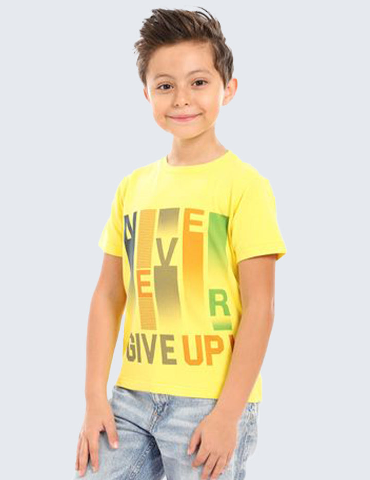 Kids-Printed-Cotton-T-shirt-'Never-Give-Up'.JPG