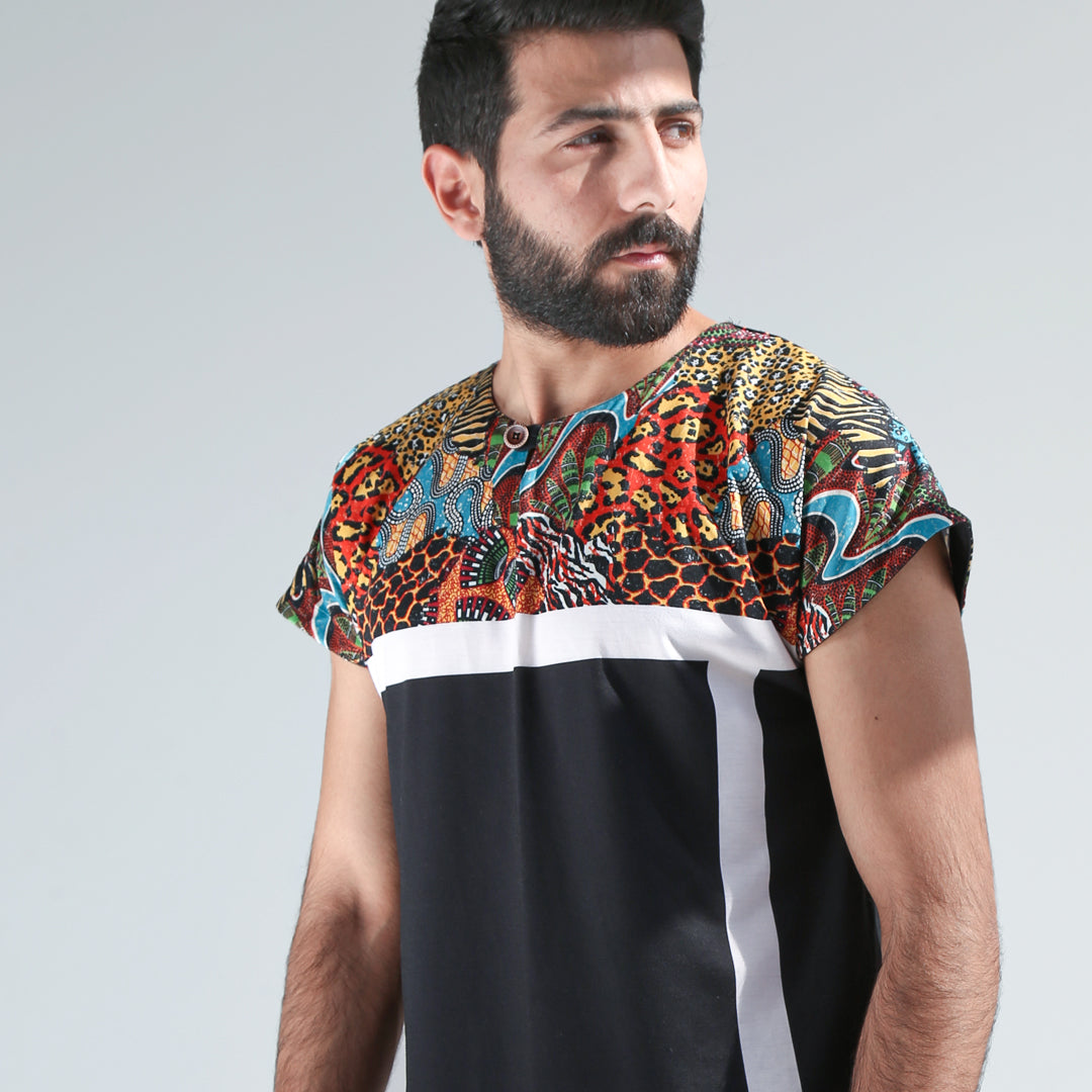 Africa Abstract T-shirt Black