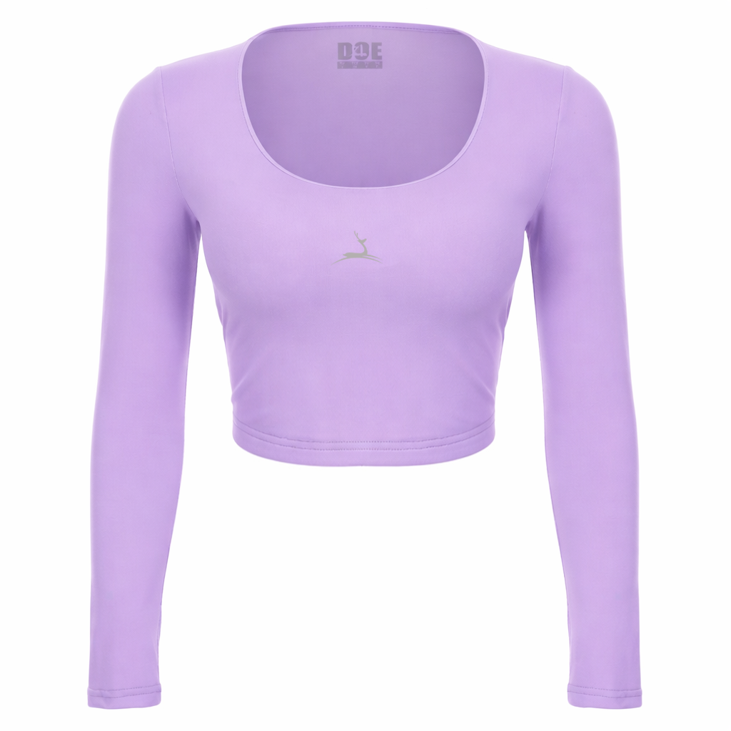 Doe "Pastels" Long Sleeves Crop top