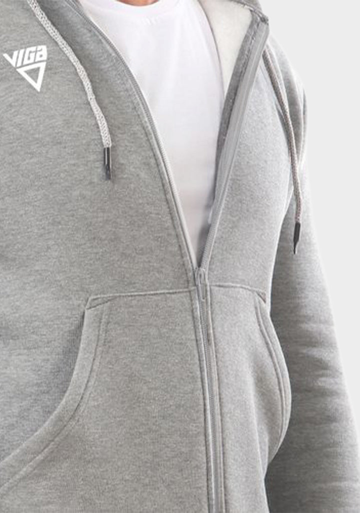Viga Cotton Zipped Hoodie