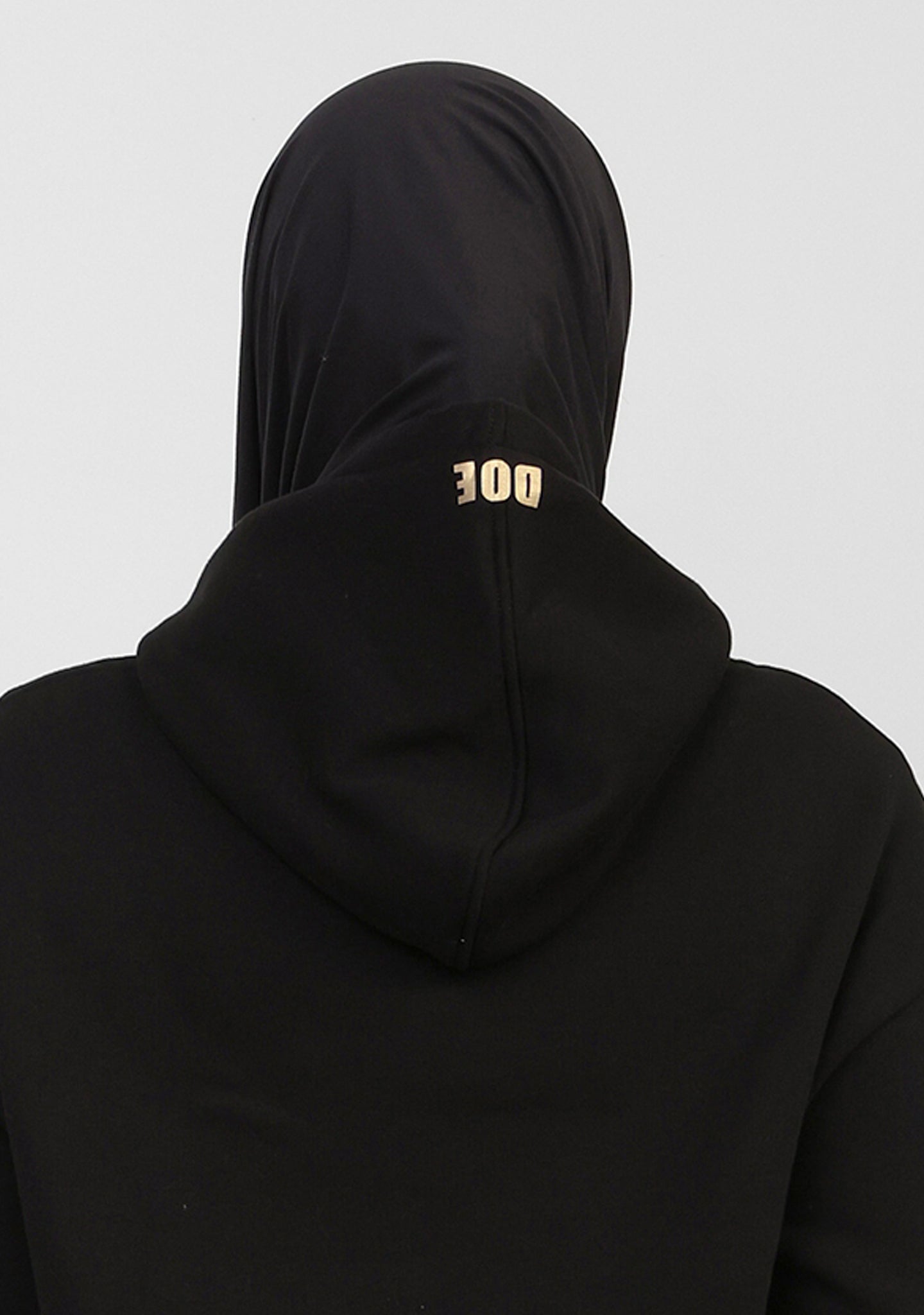 Doe Oversized Fleeced Hoodie - Black