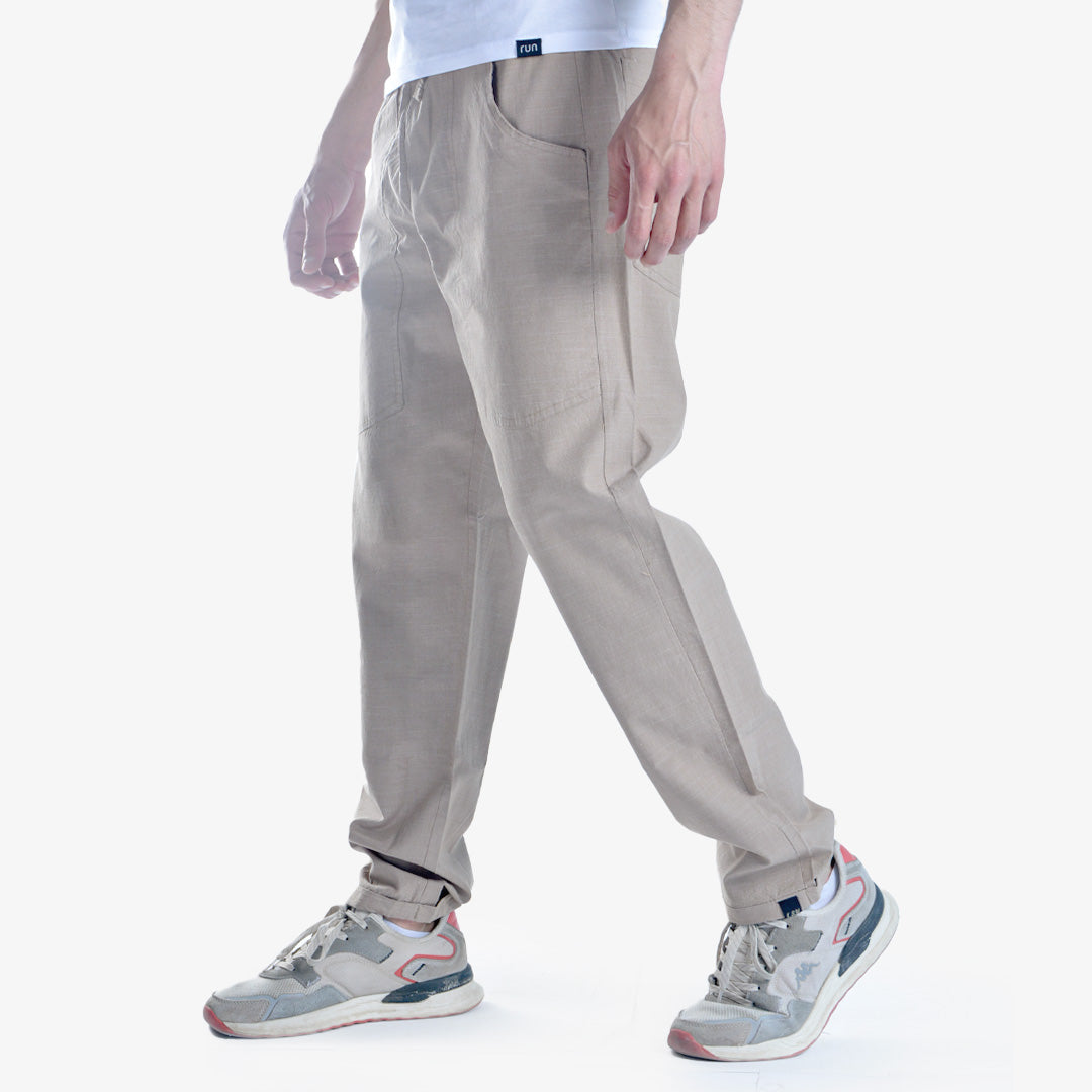 Basic regular fit linen pants