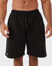 Black Viga 24/7 Shorts — front view on model
