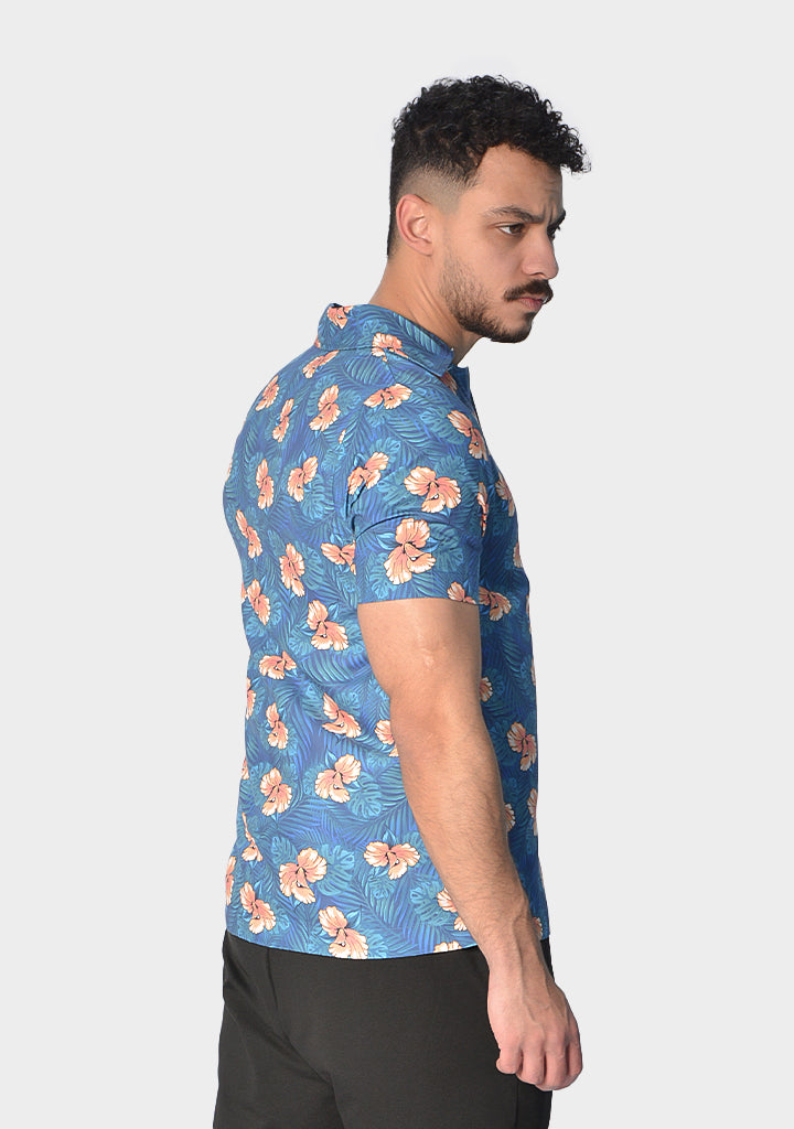 Orange Bloom summer shirt