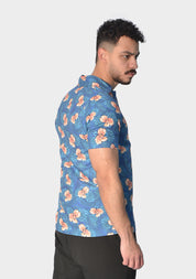 Orange Bloom summer shirt
