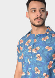 Orange Bloom summer shirt