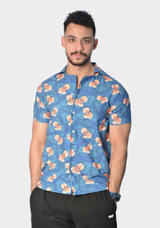 Orange Bloom summer shirt