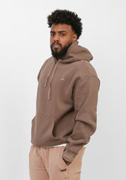 Doe Oversized Fleeced Hoodie - Brown