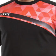 Men Digital Printed Football Cheering Egypt T-shirt كم طويل