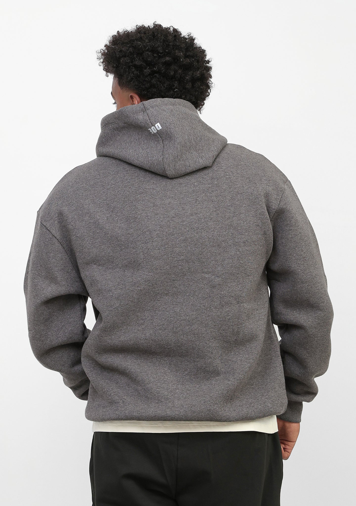 Doe Oversized Fleeced Hoodie - Charcoal