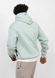 Doe Oversized Fleeced Hoodie - Mint Green