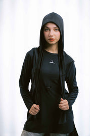 Doe Wrap up hooded skirt