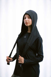 Doe Wrap up hooded skirt