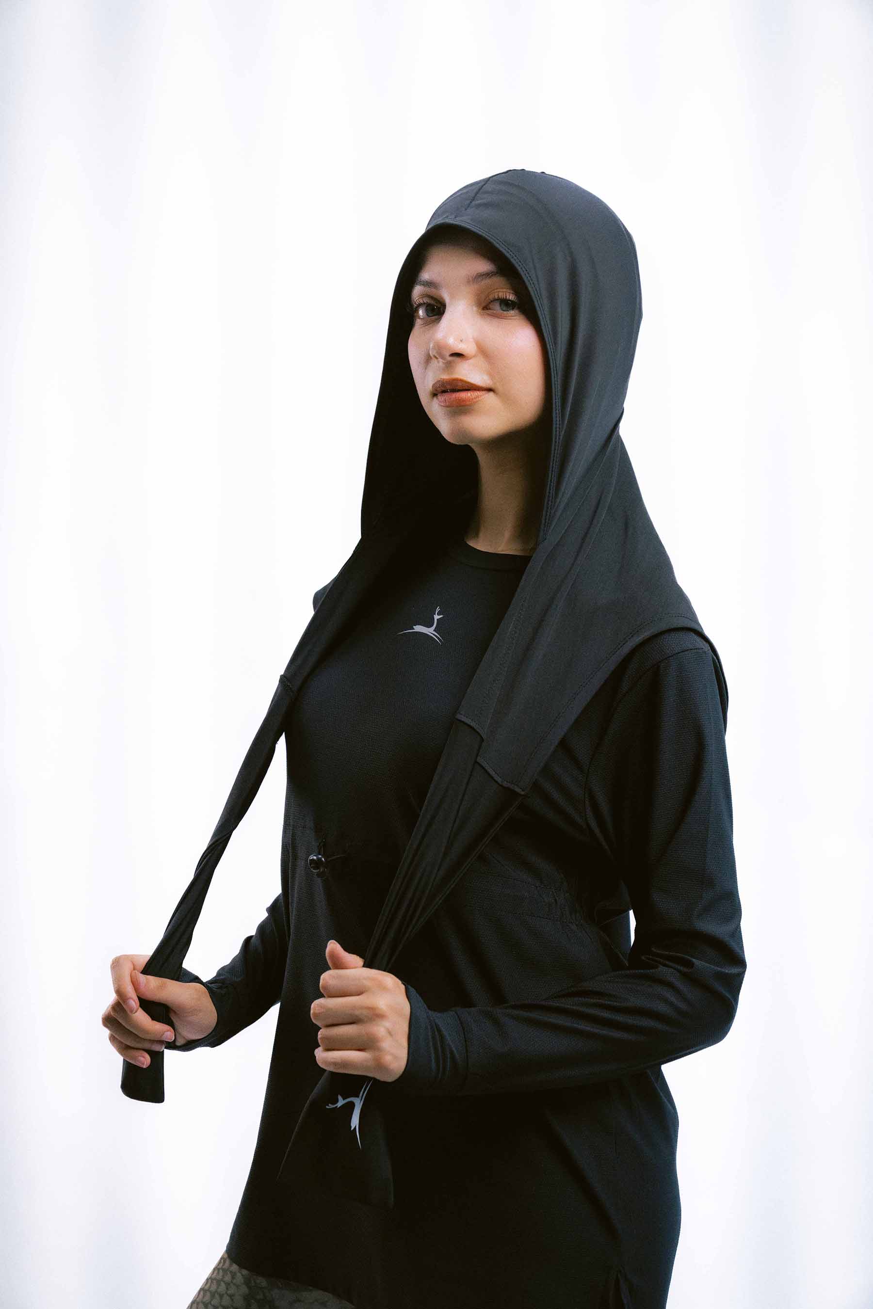 Doe Wrap up hooded skirt