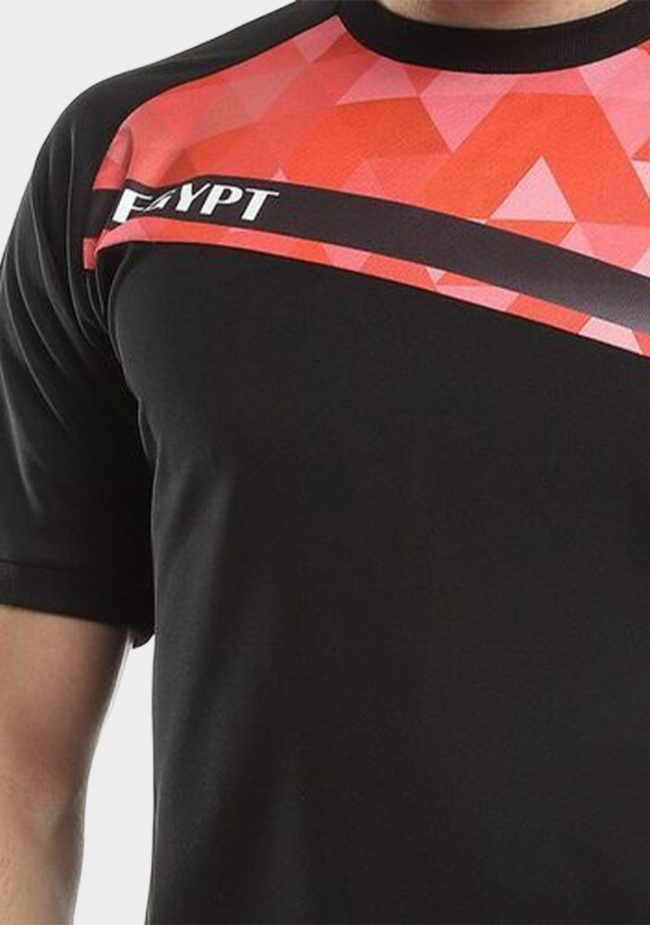 Men Digital Printed Football Cheering Egypt T-shirt