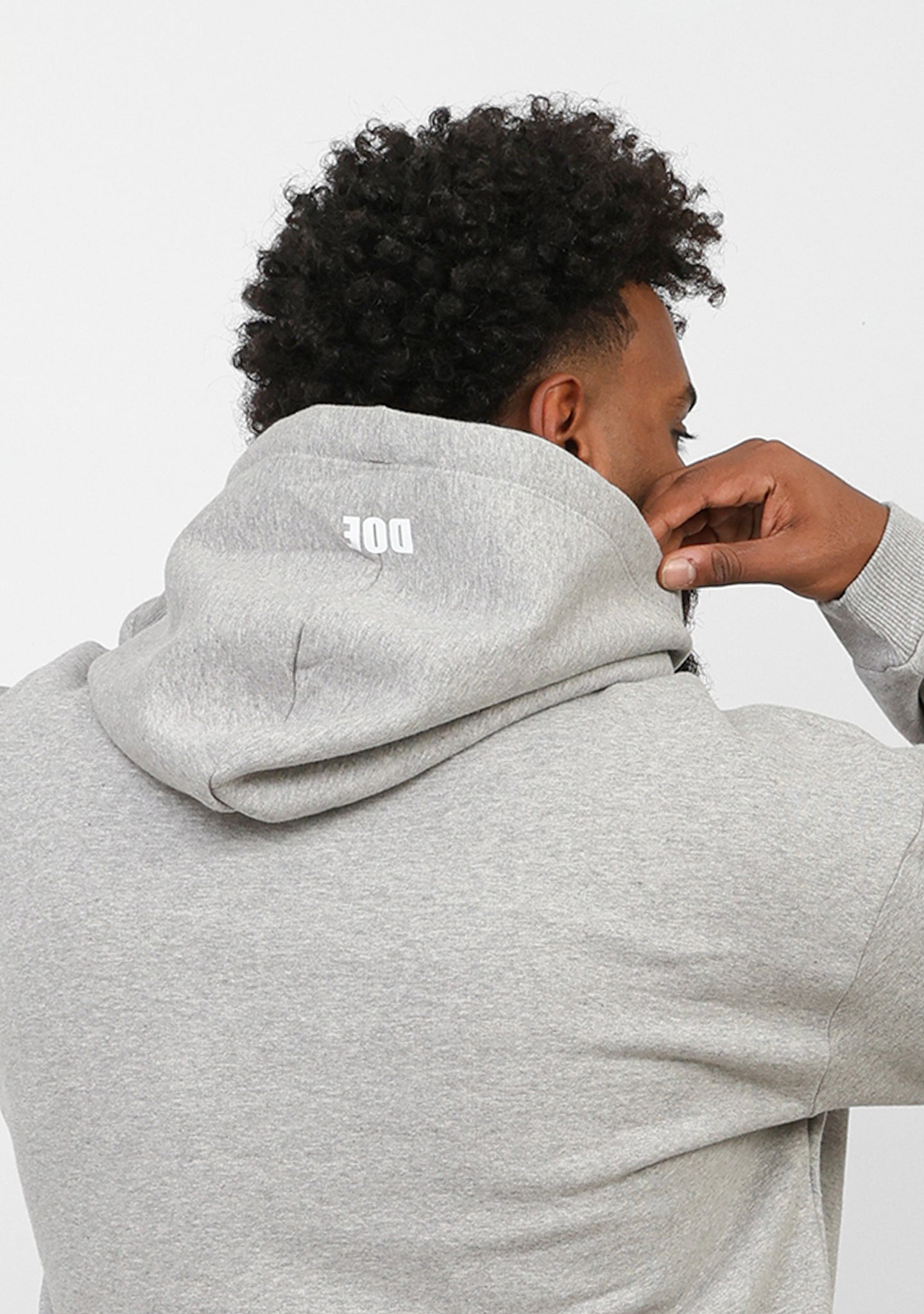 Doe Oversized Fleeced Hoodie - Grey