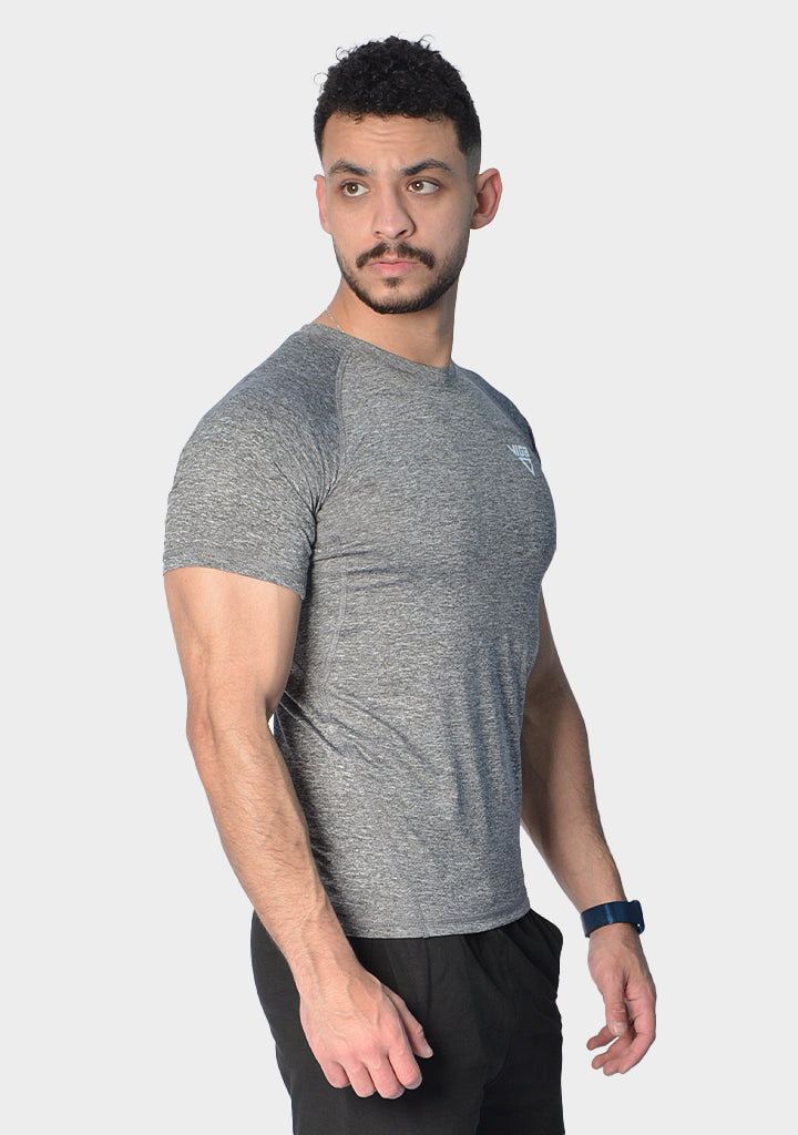 Viga Slim fit men sportive training shirt - Dark grey