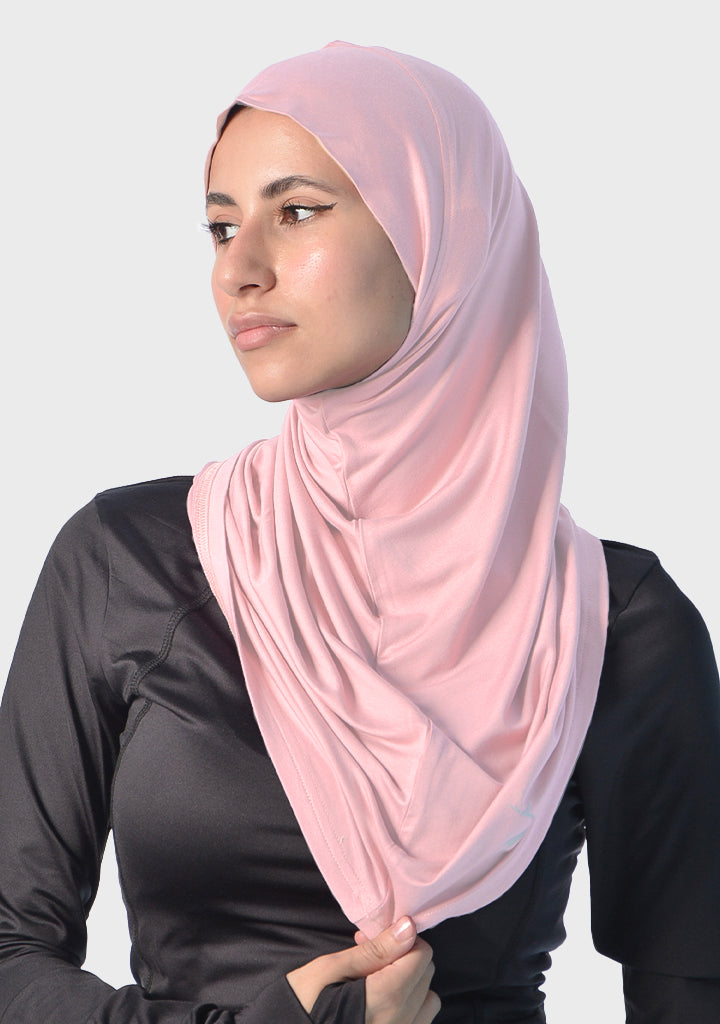 Doe Hijab Headband - front view, rose