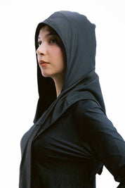 Doe Wrap up hooded skirt