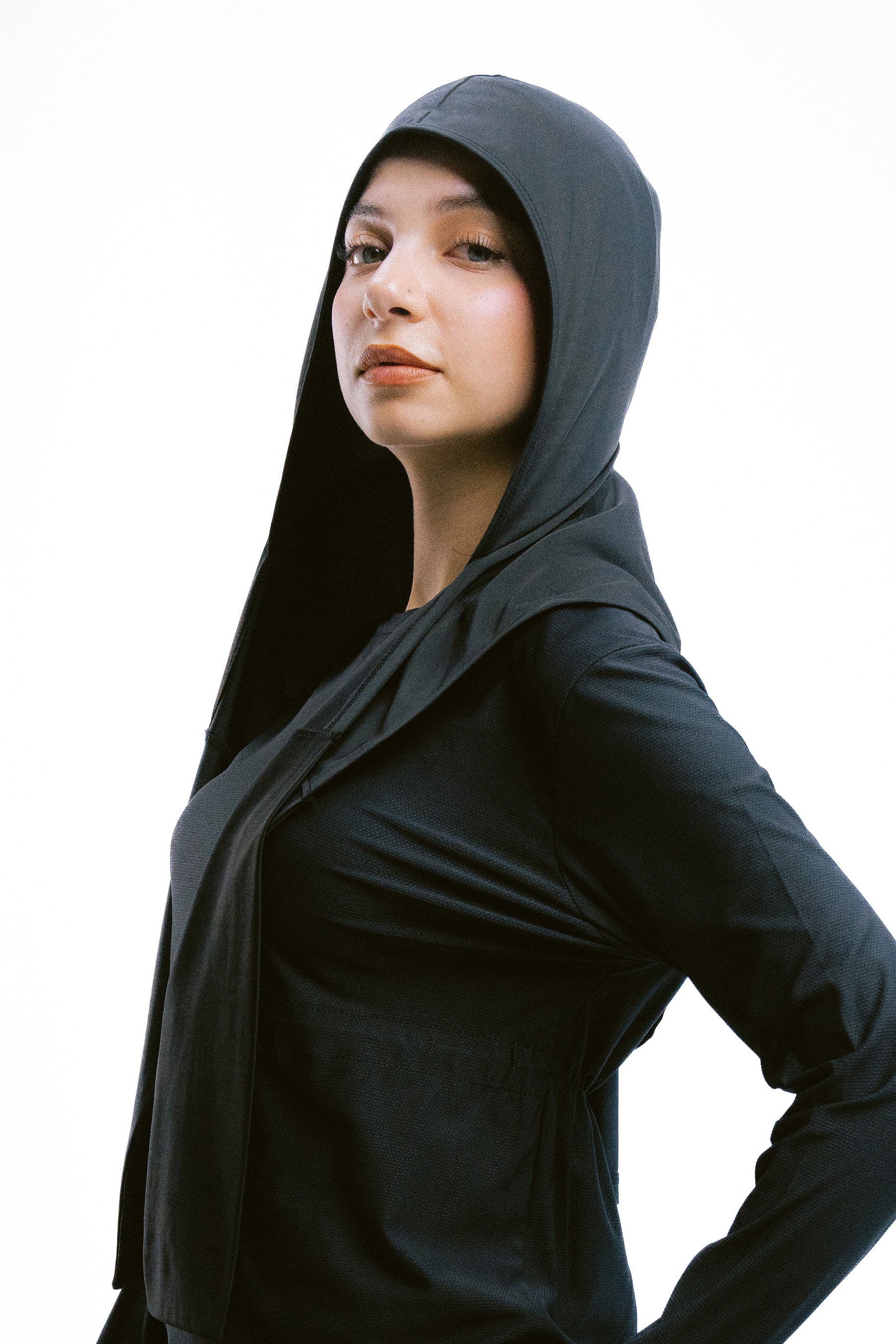 Doe Wrap up hooded skirt