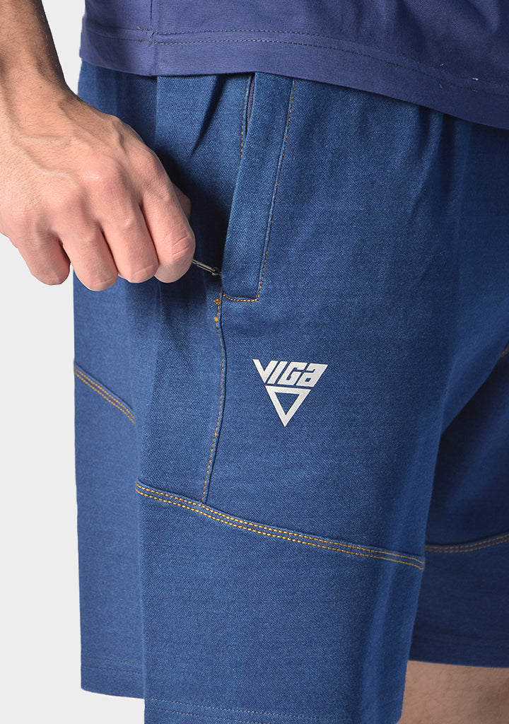 Viga Men Dyed Solid Sweat Shorts