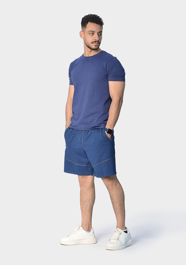 Viga Men Dyed Solid Sweat Shorts