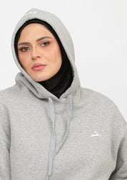 Doe Oversized Fleeced Hoodie - Grey