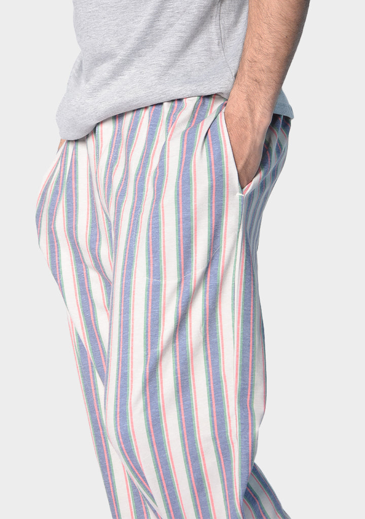 ًUnisex Comfy Printed Pajama Pants- Striped Lines